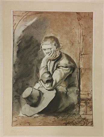 PLOOS van AMSTEL, CORNELIS. Nine color-printed etchings after 17th century Dutch master drawings,